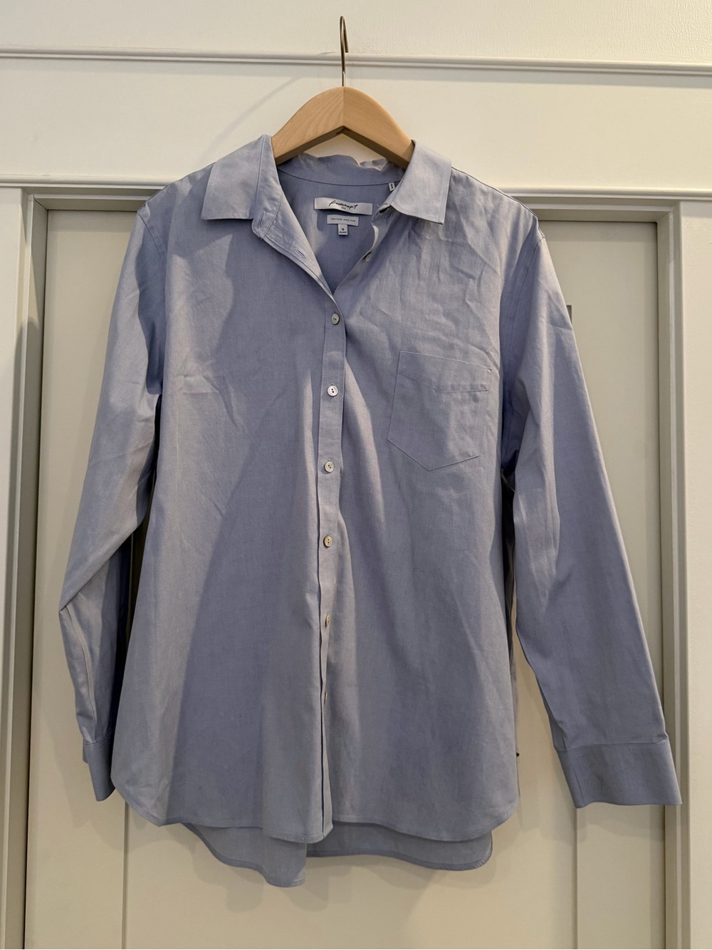 Foxcroft Classic Blue Heritage Non-Iron Button Down
